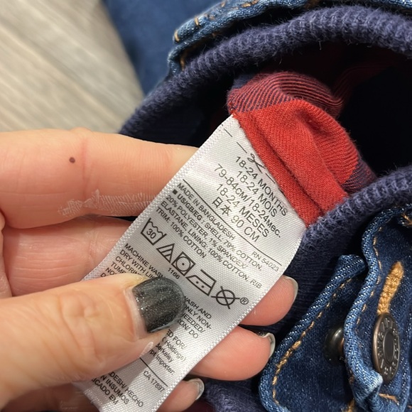 Plaid Lined Gap Jeans - Picture 7 of 7